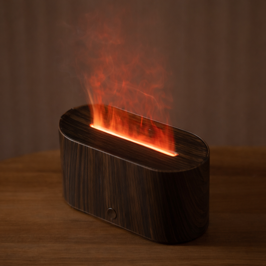 🔥Humidificador Portátil Efecto Llama – Aroma y Estilo